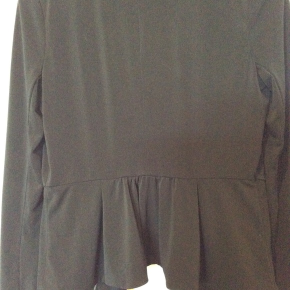 Sequin hearts Black peplum jacket/ open cardigan - Picture 8 of 9